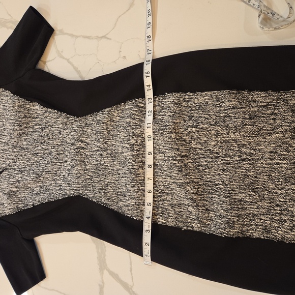 Elie Tahari Womens Axel Sheath Stretch Dress Short Sleeve Black Size 2 - Picture 9 of 11